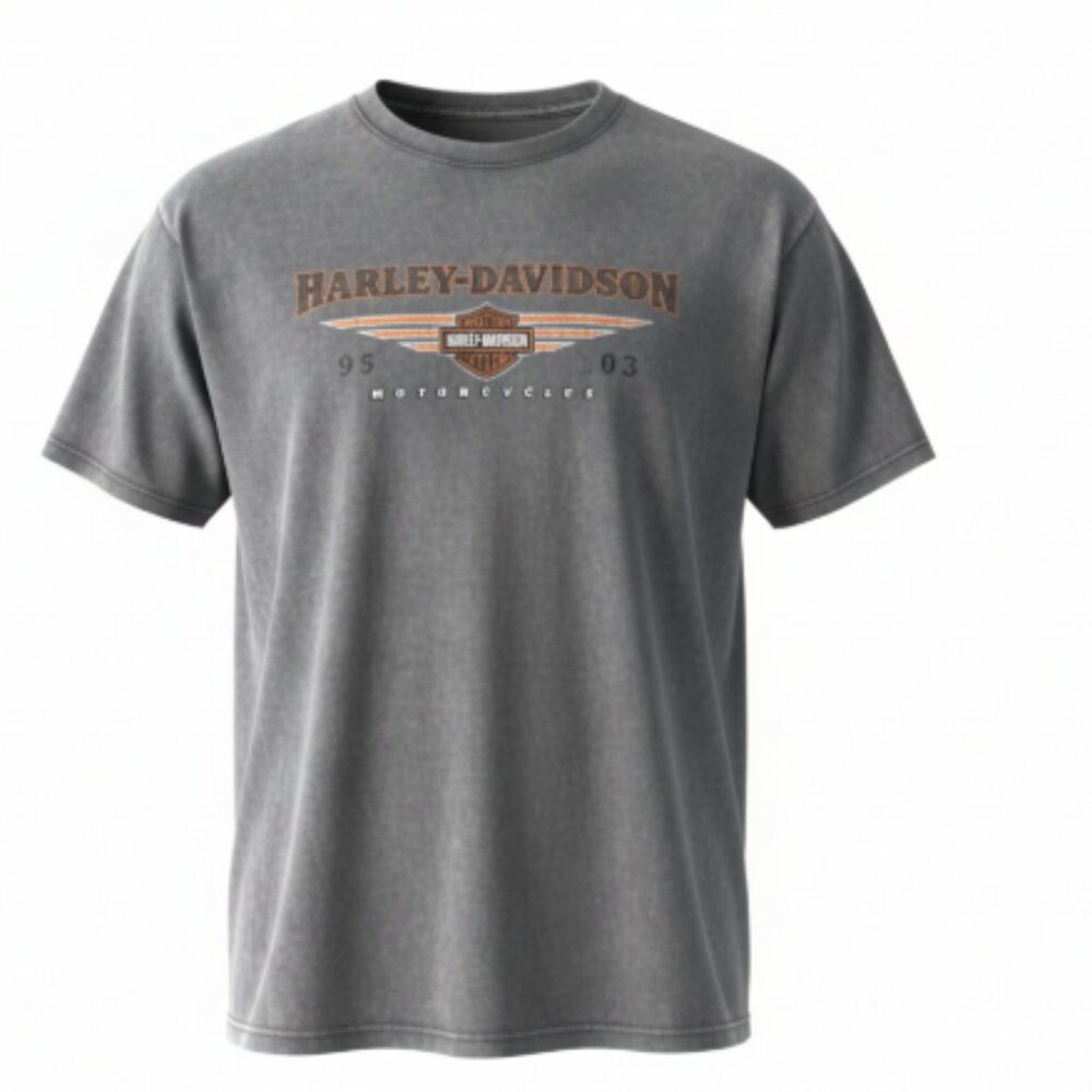 Genuine Harley-Davidson Men’s T-Shirt Sz Large Gray New Smyrna Beach Florida - Picture 3 of 12